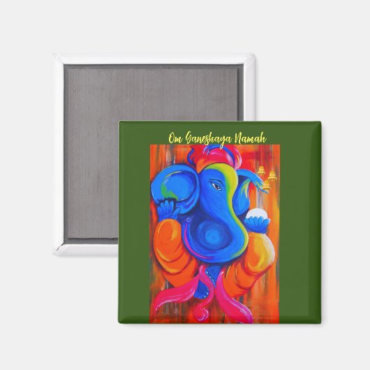ディワリ用ガネシャ磁石 マグネット (正面/裏面)