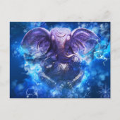 ディワリ用ガネシャ葉書 ポストカード (正面)