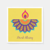 ディワリ紙ナプキンとマンダラ – カスタム色 スタンダードカクテルナプキン (正面)