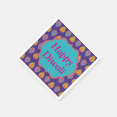 ディワリ紙ナプキンカラフルインディアン柄 スタンダードカクテルナプキン (角)