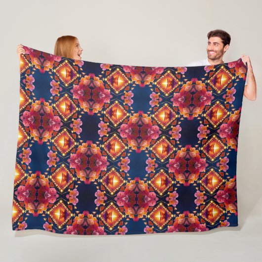 ディワリ花火 フリースブランケット (インサイチュ)