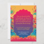 ディワリ鮮やかハーモン 招待状 (裏面)