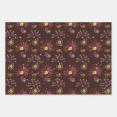 ディワリ、インディアン民族デザインギフトラッピングシート ラッピングペーパーシート (正面2)