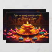 ディワリ・グロー 招待状 (正面/裏面)