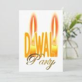 ディワリ・パーティー招待状 エレガント 招待状 (スタンド正面)