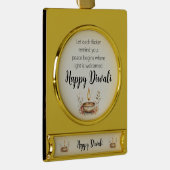 ディワリ・フラム・ウィスパーズ ゴールドプレートバナーオーナメント (右)