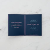 ディワリ　ペコック＆フラワーズ 招待状 (内部)