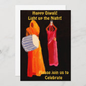 ディワリ 招待状 (正面/裏面)