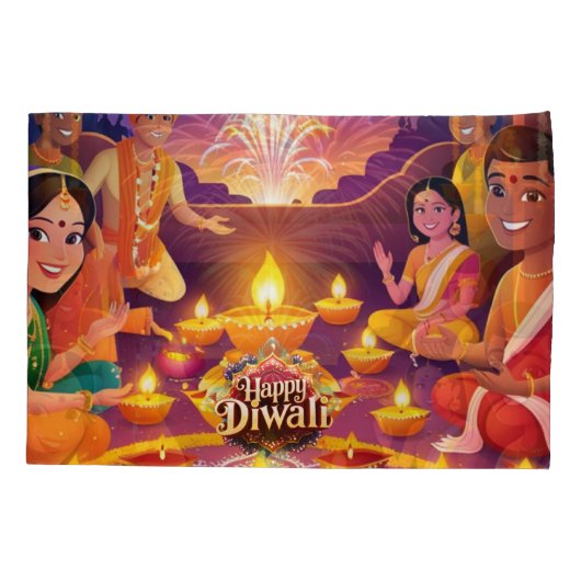 ディワリ 枕カバー (裏面-左)