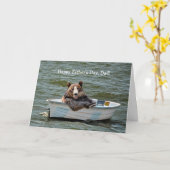 ディンギーの父の日のくま カード (黄色い花)