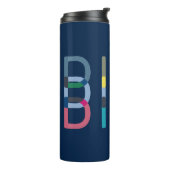 ディンクモダンピックボールNavyグリーンブルー タンブラー (回転左)