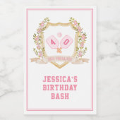 ディンク 名門私立校風の| Pickle Ball ワインラベル (シングルラベル)