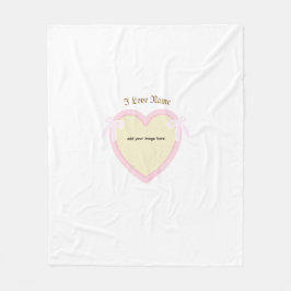 ディングスボーズ&ハート パーソナライズされた フリースブランケット