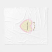 ディングスボーズ&ハート パーソナライズされた フリースブランケット (正面(横))