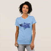 ディンゴのオーストラリア人は女性を旅行します Tシャツ (正面フル)