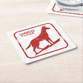 ディンゴ粉 スクエアペーパーコースター (アングル)