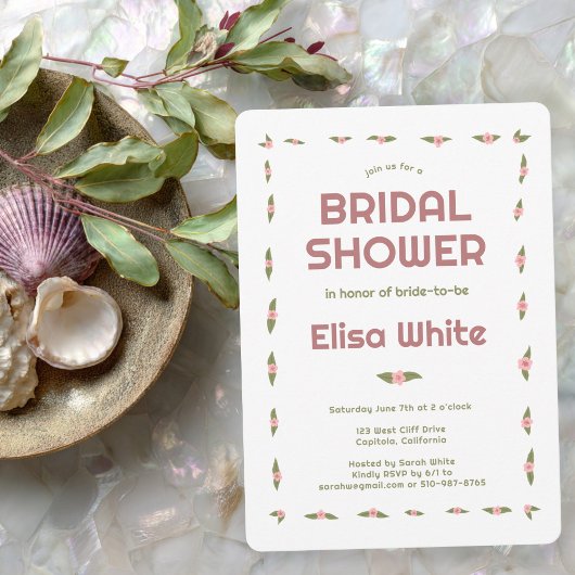 ディンティバラハンドメイドカスタムブライダルシャワー 招待状