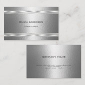 ディンプル銀ペーター金フェイク属 名刺 (正面/裏面)