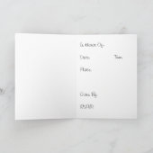 ディヴァの80歳の誕生日パーティーの招待状 招待状 (内部)