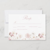 ディヴァインエレガンス：赤面ガーデン結婚フローラ 出欠カード (正面)