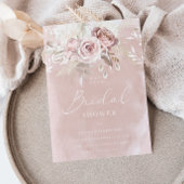 ディヴァインビューティフルダスティバラ赤面ブライダルシャワー 招待状