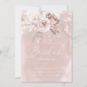 ディヴァインビューティフルダスティバラ赤面ブライダルシャワー 招待状 (正面)