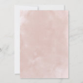 ディヴァインビューティフルダスティバラ赤面ブライダルシャワー 招待状 (裏面)