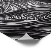 ディヴァインブラックガールデジタルアートポートレート ポスター (角)