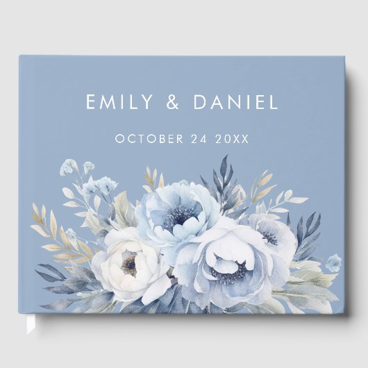 ディヴァインブルーゴージャスフローラ結婚ズ ゲストブック (正面)