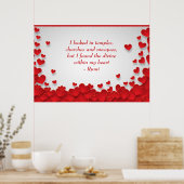 ディヴァインマイマイハートラブ&スピリチュアル引用文ラミ ポスター (キッチン)