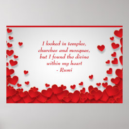 ディヴァインマイマイハートラブ&スピリチュアル引用文ラミ ポスター