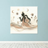 ディヴァインラダクリシュナキャンバスアート キャンバスプリント (インサイチュ (ウッドフロア))