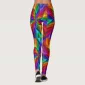 ディヴァスタイルカラフルウメ向け完璧なレギンス レギンス (裏面)