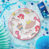 ディヴァファッションスティレトスウォーター色パーティー ペーパープレート (パーティー)