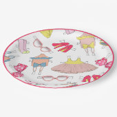 ディヴァファッションスティレトスウォーター色パーティー ペーパープレート (アングル)