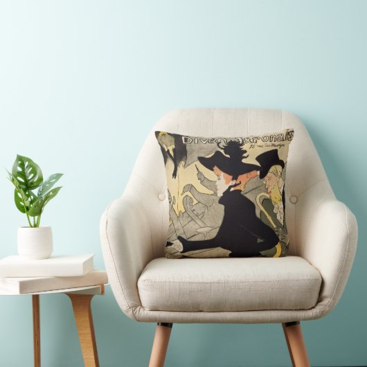 ディヴァンジャポネトゥールーズ – ロートレックヴィンテージアート クッション (椅子)