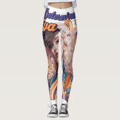 ディヴァーヴィンテージレトロ80s女性の日 レギンス (正面)