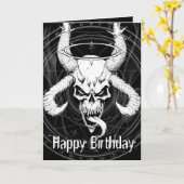 ディヴィンスカルのデスブラック誕生日カード カード (黄色い花)