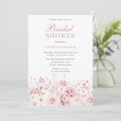 ディヴィン赤面水カラーバラブライダルシャワー 招待状 (スタンド正面)