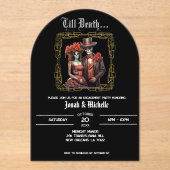 ディーアエレガントデロスミュエルトス婚約パーティ アクリル招待状 (正面)