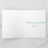 ディーコンの妻のサンキューカード サンキューカード (内部)