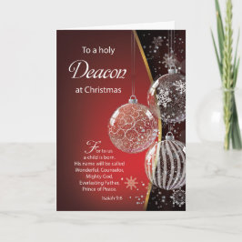 ディーコンクリスマスバイブル引用文オーナメント カード