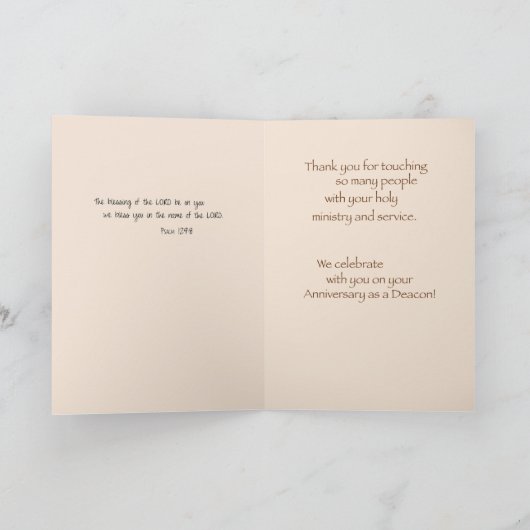 ディーコン20周年記念アンティーク金ゴールドL カード (内部)