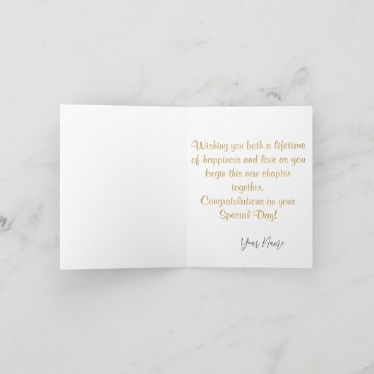 ディーシーウェディングお祝いカード サンキューカード (内部)