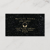 ディージェイフェイクブラックグリッター 名刺 (裏面)