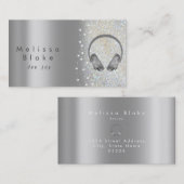 ディージェイ・シルバーシェードグリッター 名刺 (正面/裏面)