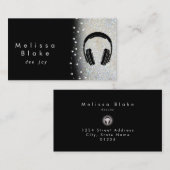 ディージェイ・シルバーシェードフェイクグリッター 名刺 (正面/裏面)