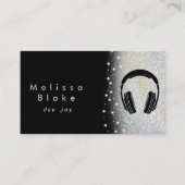 ディージェイ・シルバーシェードフェイクグリッター 名刺 (正面)