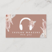 ディージェイ・ボホ花茶色 名刺 (正面)