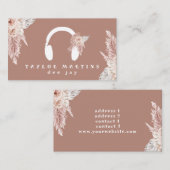 ディージェイ・ボホ花茶色 名刺 (正面/裏面)